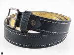 Black leather belt - 1