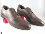 Mens Oxford Laceup Brown Leather Shoe for Office - 2