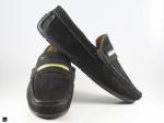 Suede black Moccasin for men's - 4