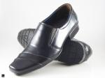 Daily wear office black cut shoes - 1