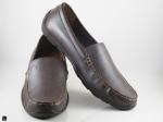 Men's casual leather loafers - 5