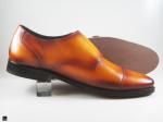 Patina finished tan cap toe with double monk - 4