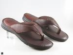 Brown Leather slippers for men's - 1