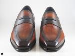 Patina finished cognac Loafer W saddle - 1