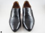 Men's genuine attractive black oxford shoes - 5