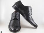 Black office brogue formal shoes - 4