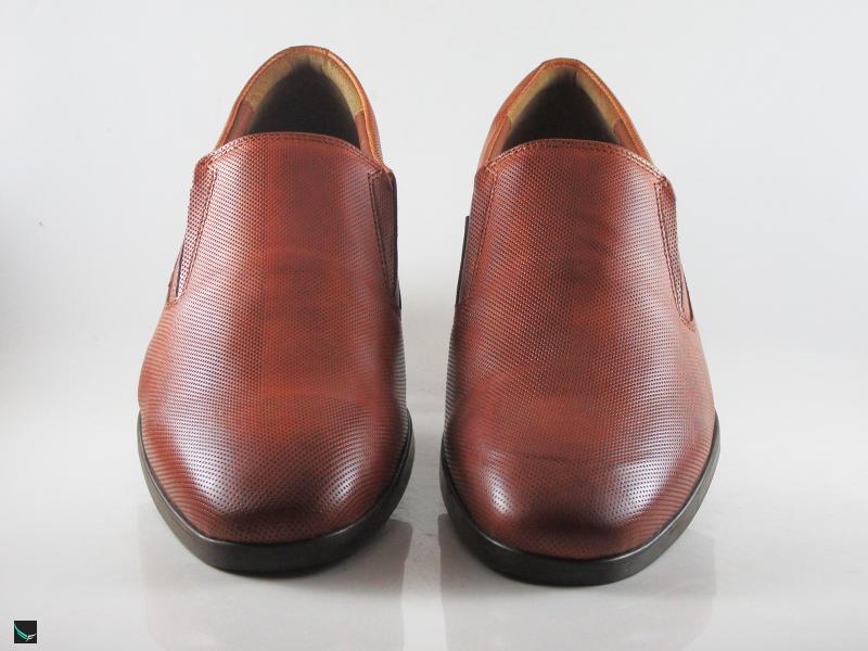 Classic Reddish Tan Mens Slipon Leather Shoe