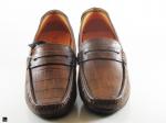 Brown checks loafer - 1