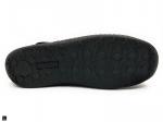 Mens slipper shoes In Black Oil-Pullup - 3