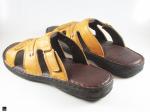 Flip flop Tan slippers  in genuine leathers - 2