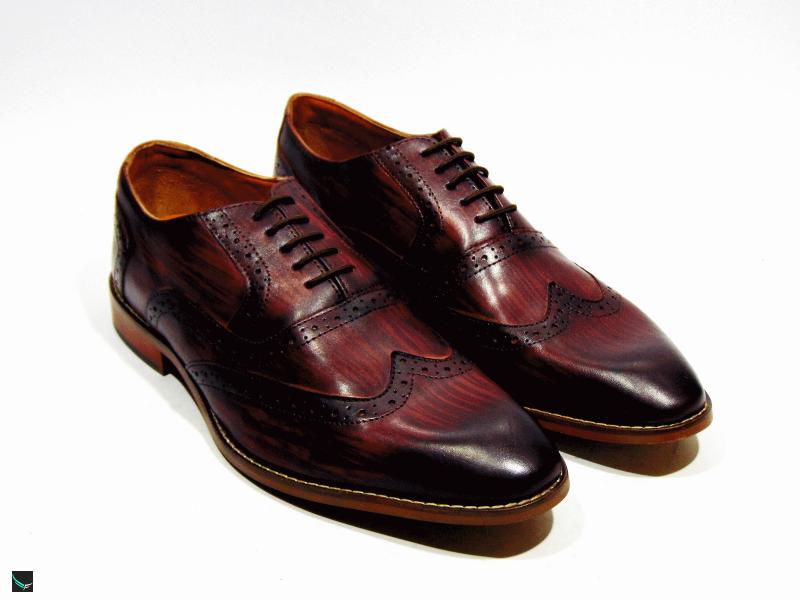 Stylish bordo Wingtip Formal shoes for Mens