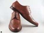 Men's stylish and sturdy formal brown leather shoes - 4