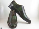 Plain vamp Oxford Green with camouflage print - 2