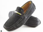 Suede black Moccasin for men's - 1