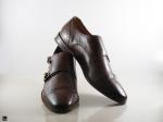 Monk buckle formal brown shoes - 3