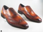 Patina finished Tan Oxford wingtip - 5