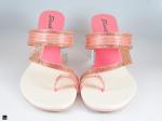 Combo of pink &white small heels for ladies in pink - 4