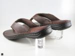 Brown Leather slippers for men's - 2