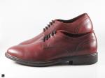 Daily Office wear burgundy brown leather shoes - 5