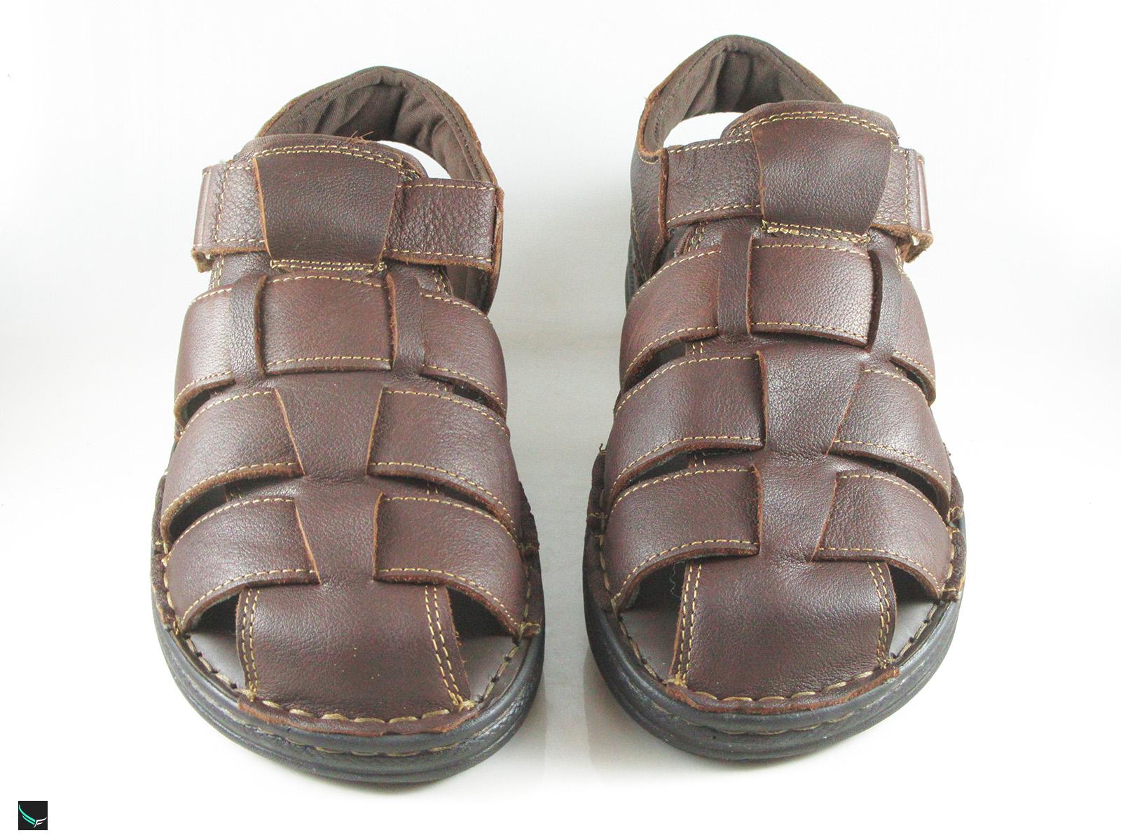 Men's Closed Toe Leather Sandals - 4791 - Leather Collections On ...
