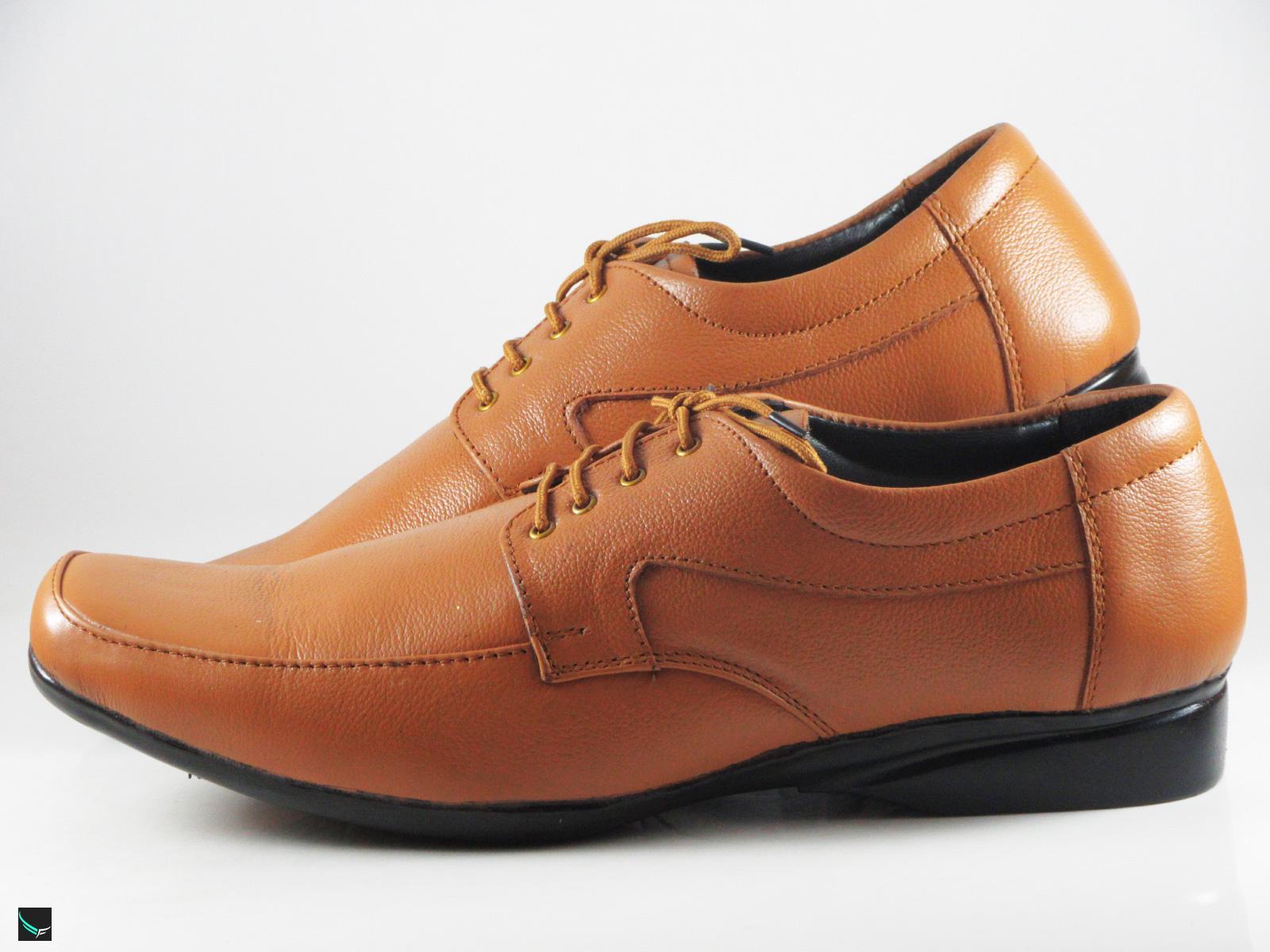 Brown Pattern Leather Shoes 4143 Leather Collections On