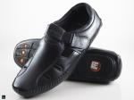 Men's formal leather stylish black shoes - 1