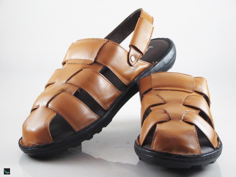 Tan leather sandals