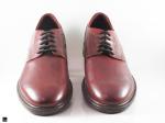 Daily Office wear burgundy brown leather shoes - 3