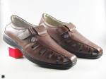 Light weight brown leather sandals for comfort - 2