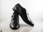 Black formal single buckle shoes - 4