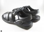 Black Closed toe for men's in genuine leather - 2