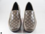 Men's stylish leather loafers - 4