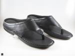 Thong strap black  sandals for mens - 1