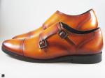 Patina finished tan cap toe with double monk - 3