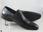 Black plain cut shoes - 3