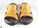 Flip flop Tan slippers  in genuine leathers - 4