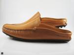 Stylish yellow milled tan loafers - 6