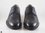 Classic Black Mens Laceup Leather Shoe - 4