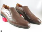 Mens Slipon Brown Leather Shoe for Office - 2