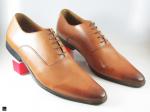 Oxford laceup tan shoe for office wear - 1