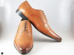 Oxford laceup tan shoe for office wear - 3