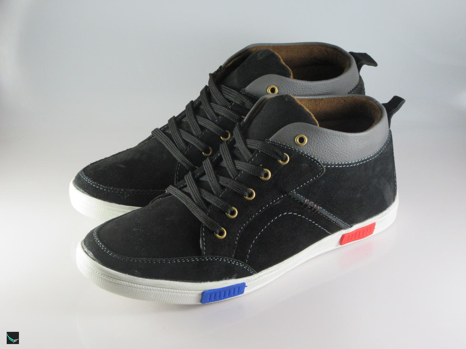 mens black casual shoes with white soles