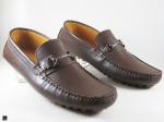 Stylish brown softy loafers with buckle - 2