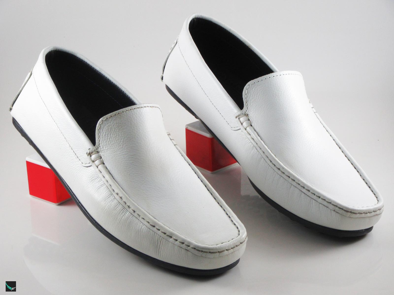 white loafer dress shoes