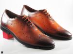 Men's stylish leather formal oxford shoes - 1