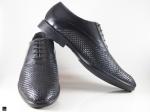 Premium office black formal shoes - 4