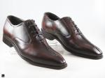 Patina finished seam oxford in dark brown - 2