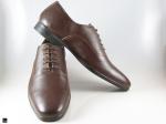 Mens Oxford Laceup Brown Leather Shoe for Office - 4