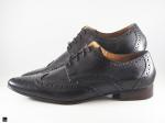 Trendy Pointed Black Brogue shoes - 5