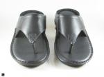 Thong strap black  sandals for mens - 4